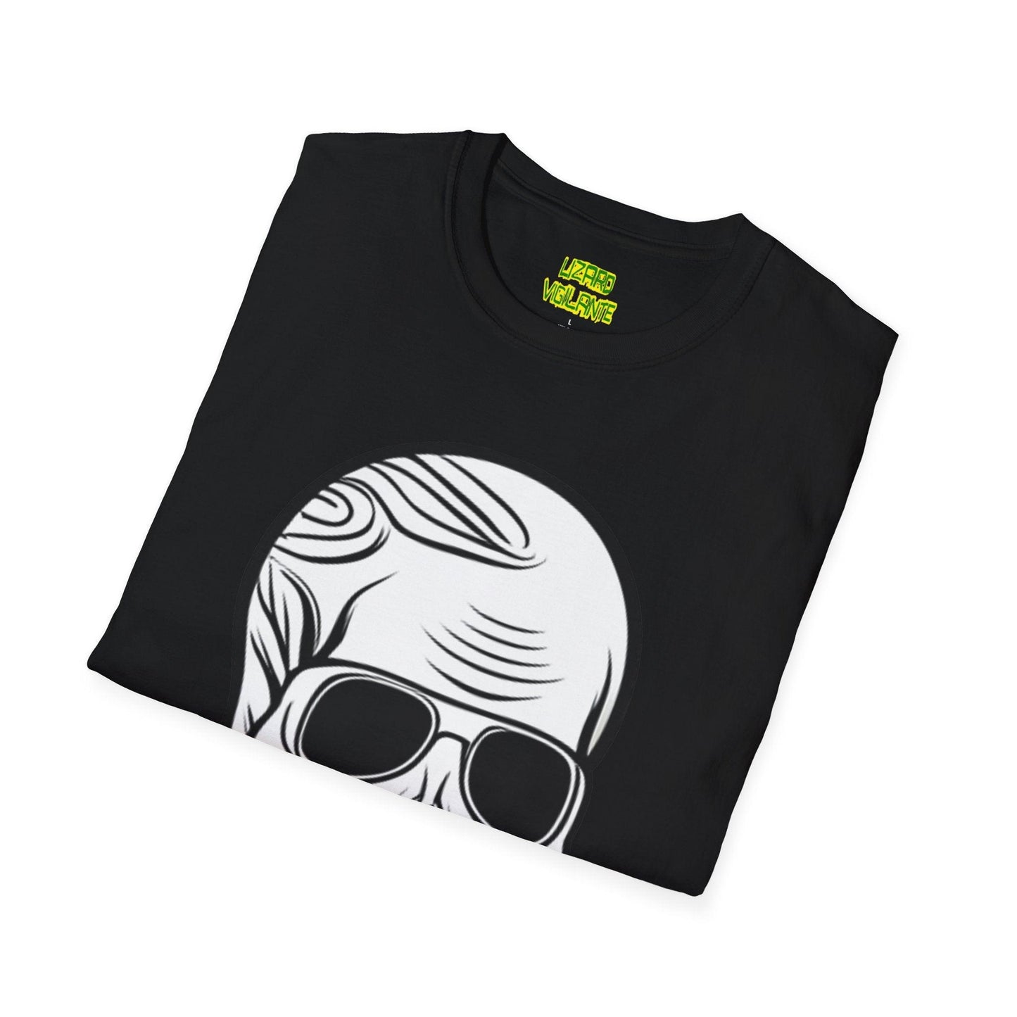 Skull Portrait Unisex Softstyle T-Shirt - Lizard Vigilante