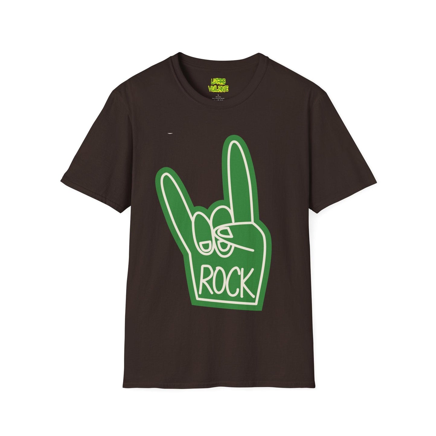 Rock Hand Sign Unisex Softstyle T-Shirt - Lizard Vigilante