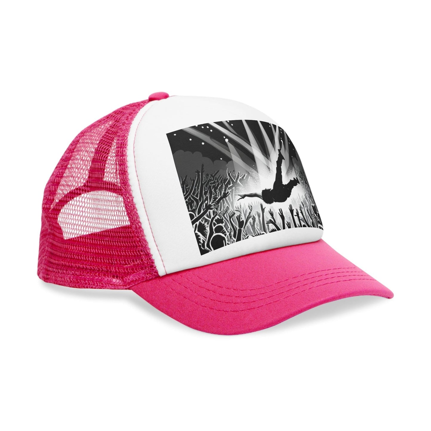 Crowd Surfing Metal Concert Mesh Cap - Lizard Vigilante