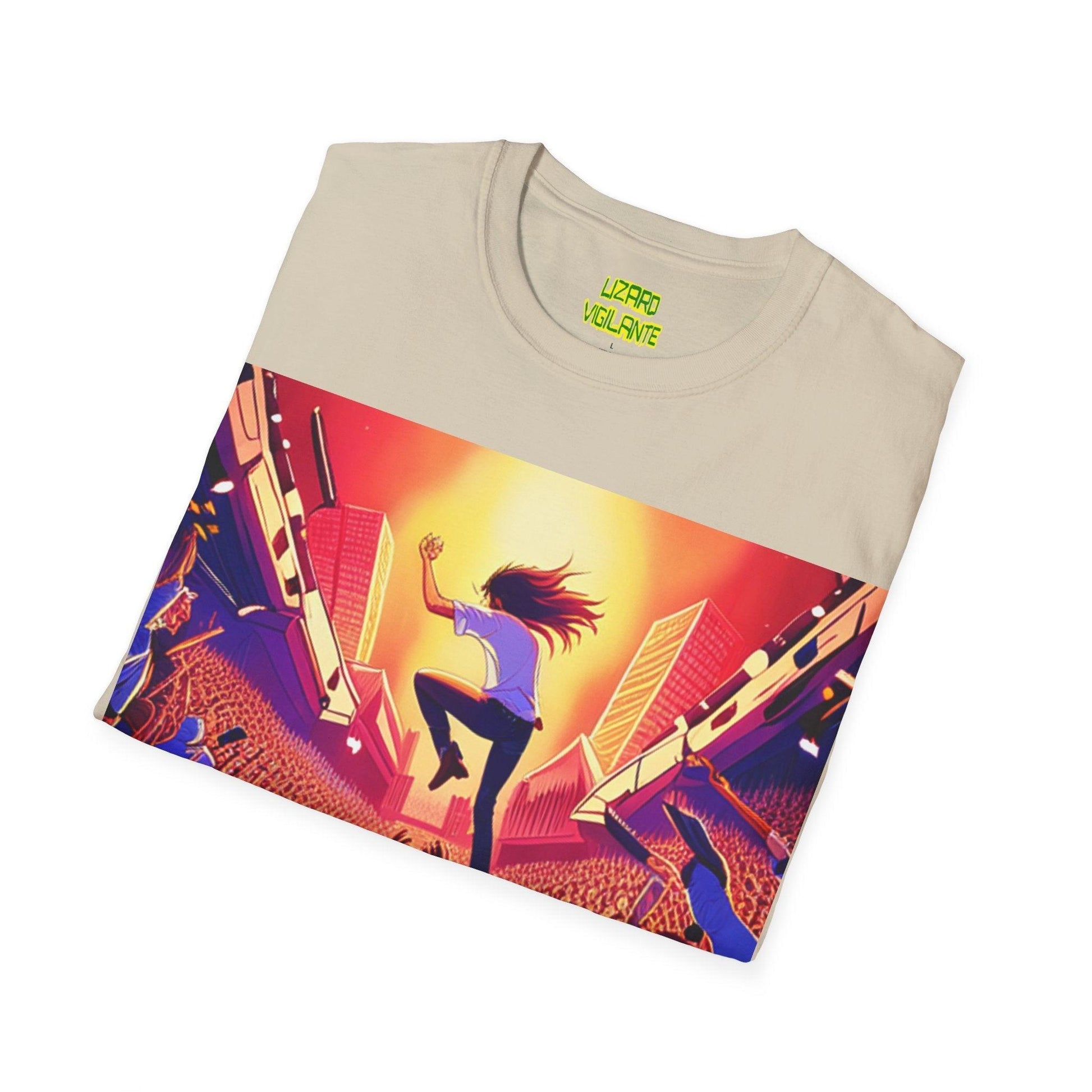 An UnMellow Concert Unisex Softstyle T-Shirt - Lizard Vigilante