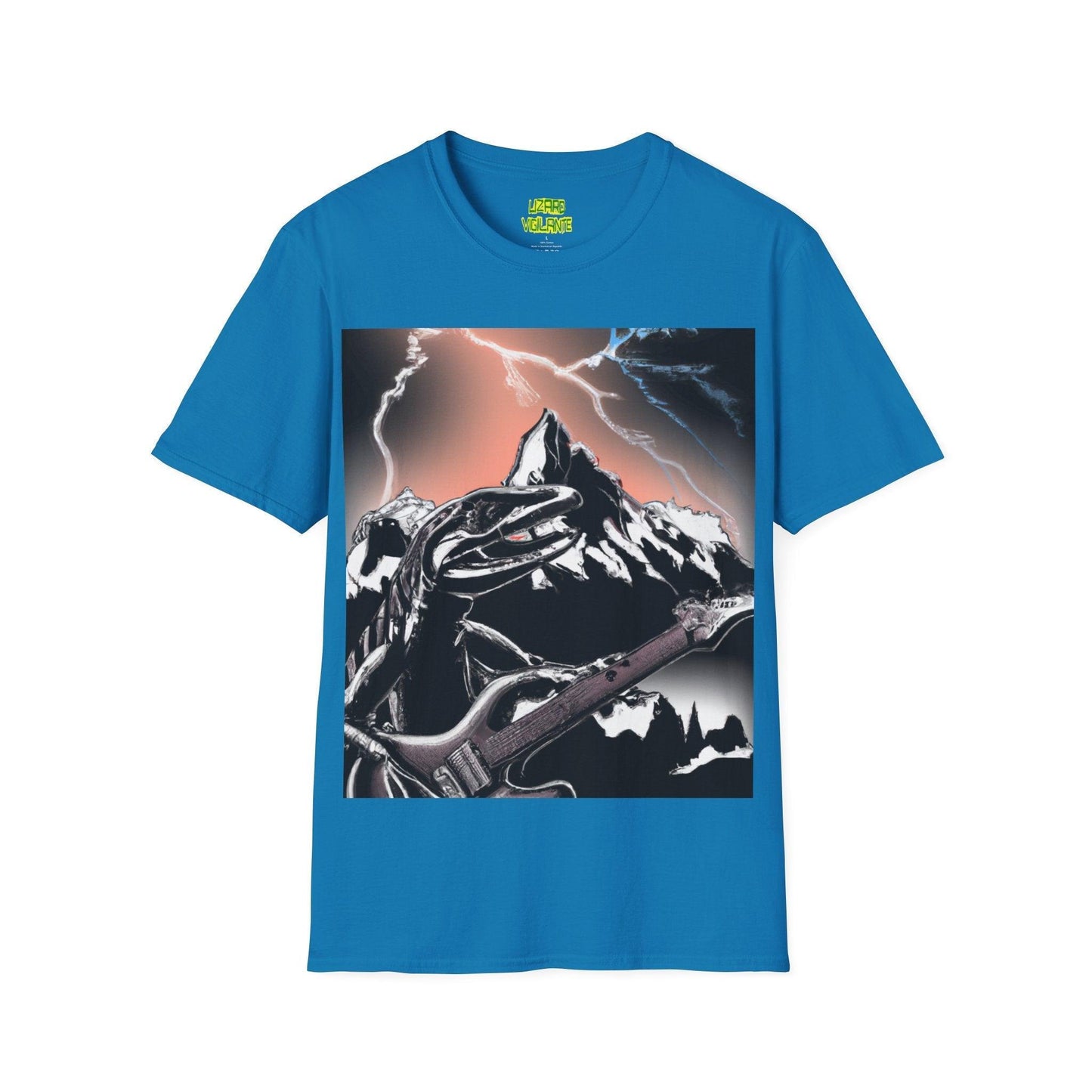 Lizard Vigilante at Mountain Unisex Softstyle T-Shirt - Lizard Vigilante