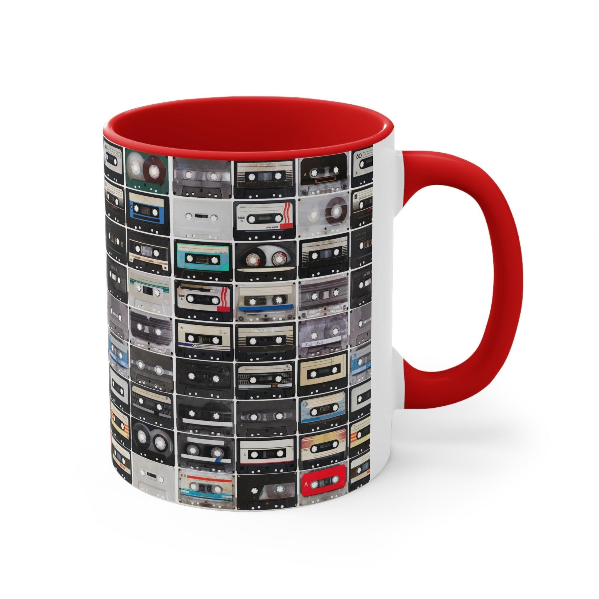 Cassettes Accent Coffee Mug, 11oz - Lizard Vigilante