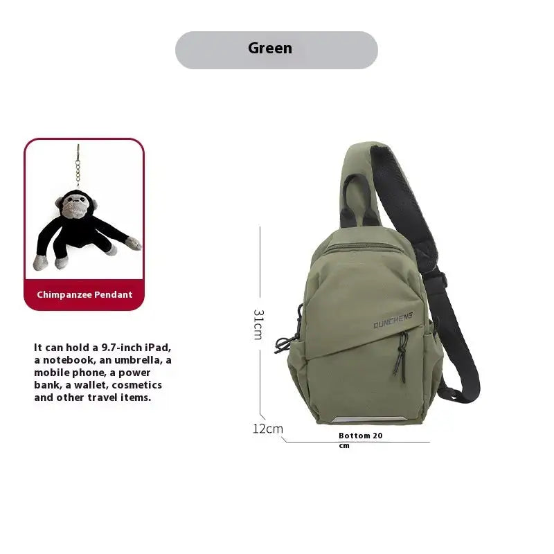 Crossbody Bag Small Shoulder Bag Men's Chest Bag