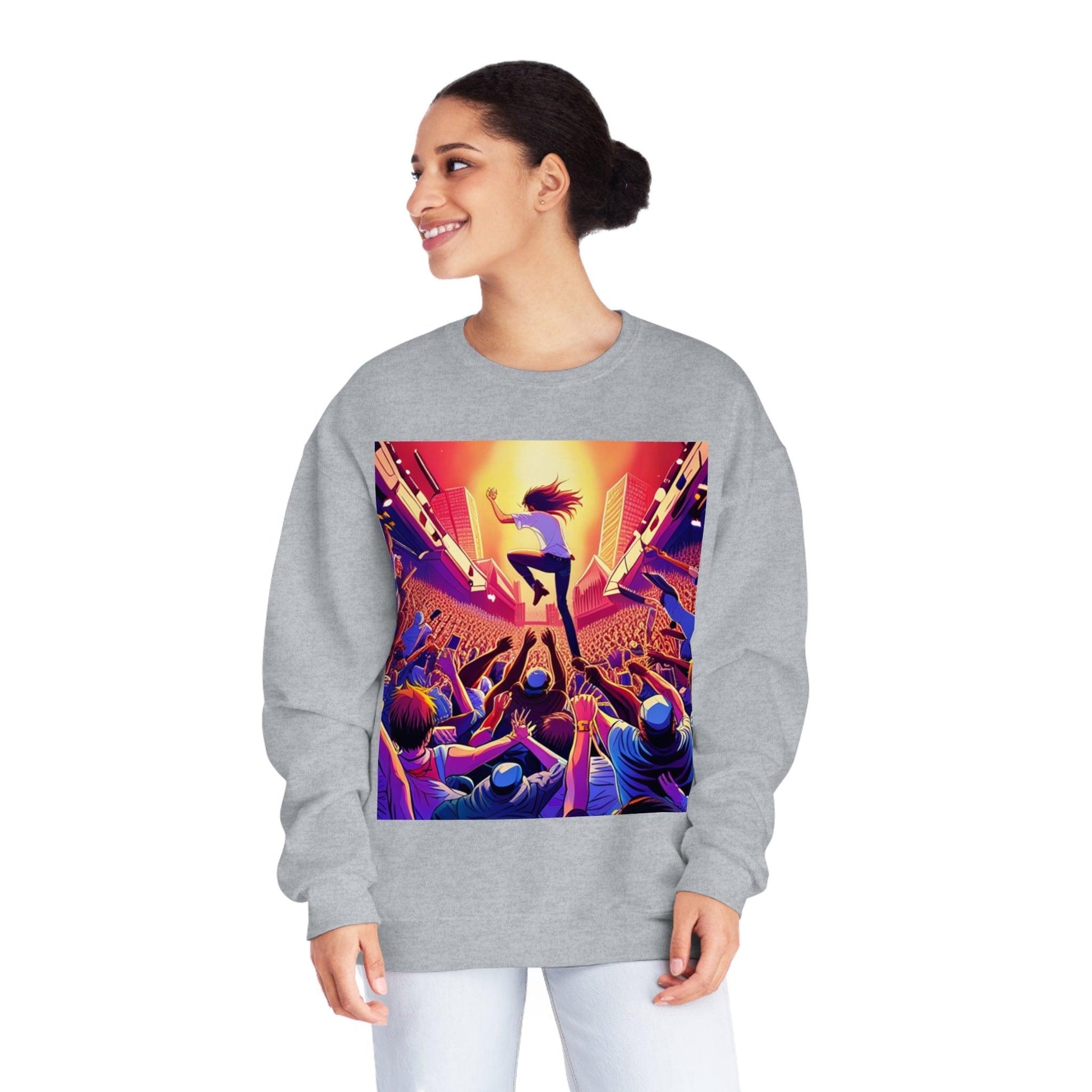 Metal Anime Unisex NuBlend® Crewneck Sweatshirt - Lizard Vigilante