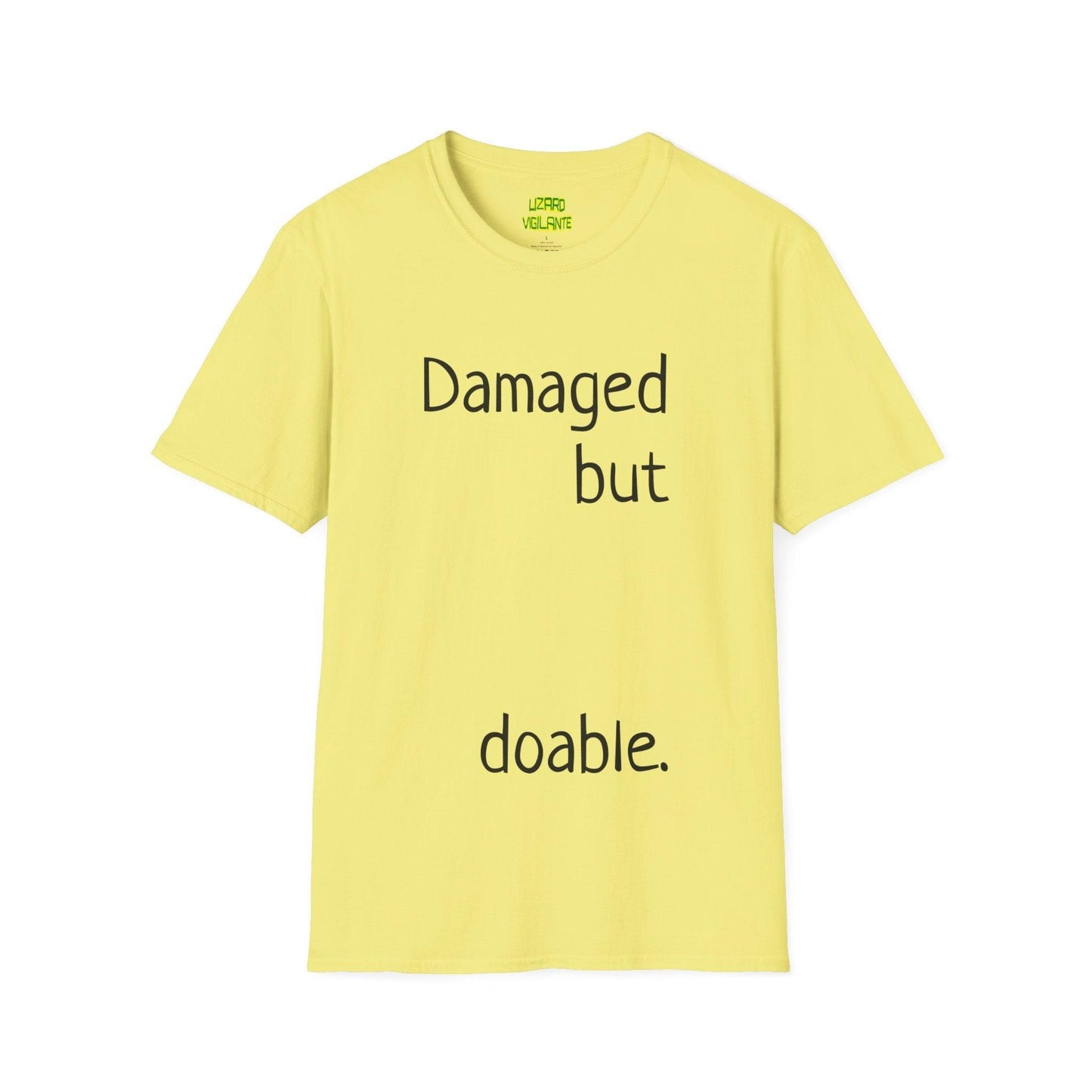 Damaged but doable. Unisex Softstyle T-Shirt - Lizard Vigilante