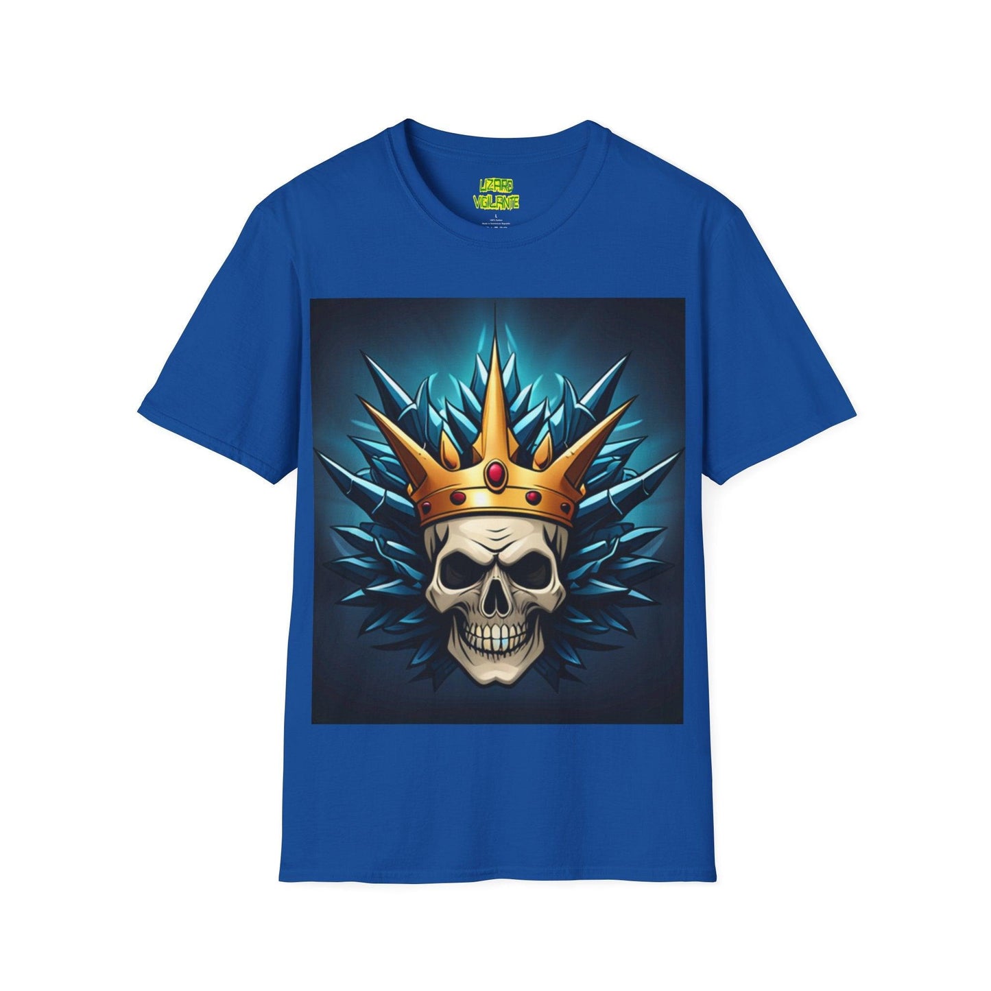 Blue Skeleton Queen Unisex Softstyle T-Shirt - Lizard Vigilante