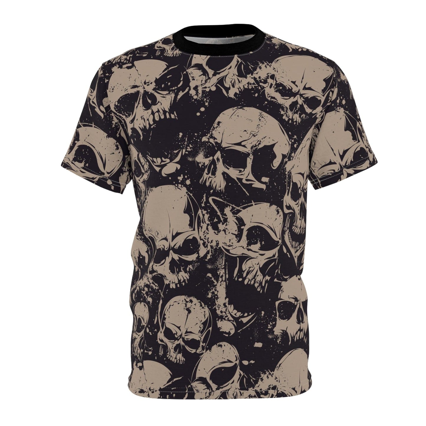 Skull Pile Unisex Cut & Sew Tee (AOP) - Lizard Vigilante