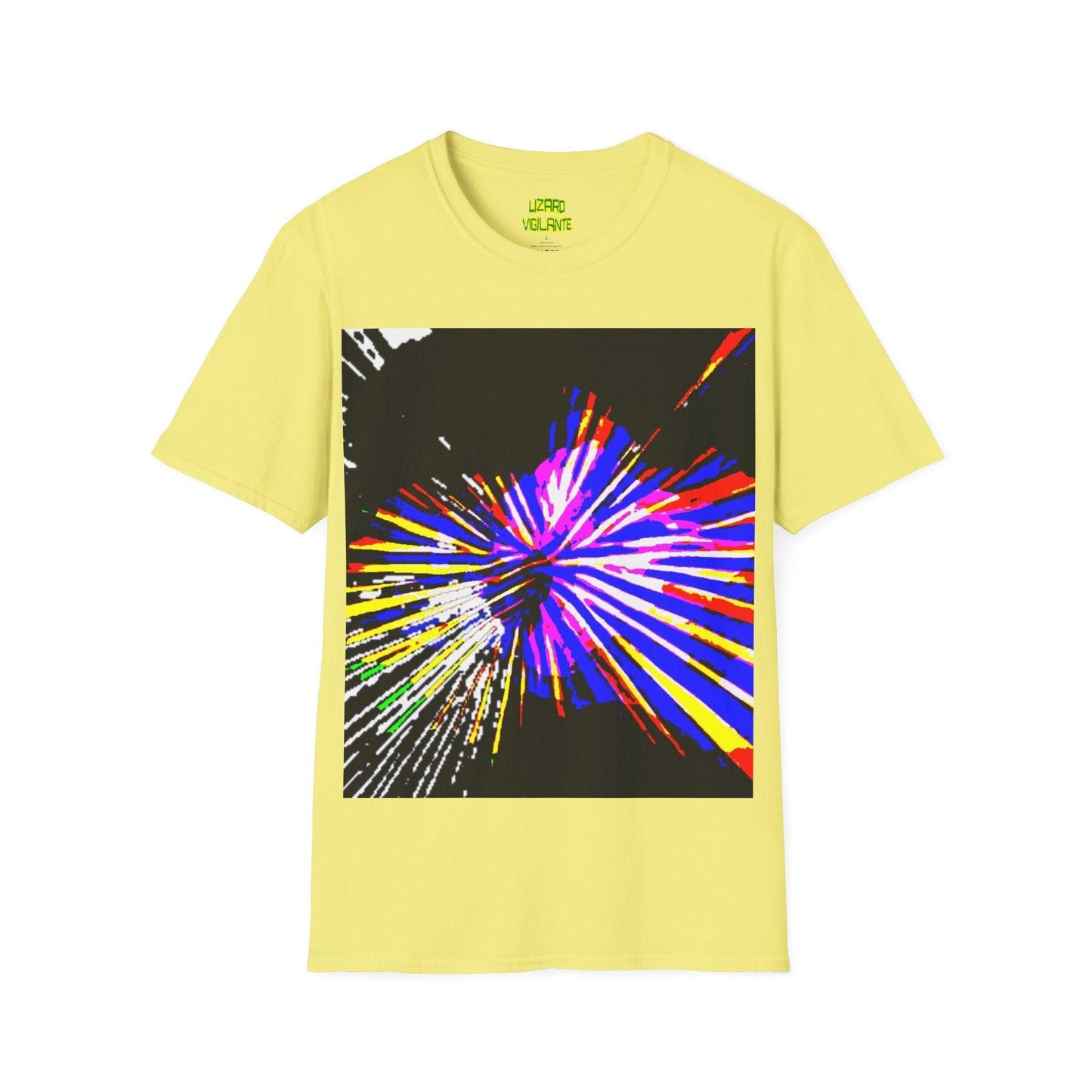 Neon Bursted Unisex Softstyle T-Shirt - Lizard Vigilante