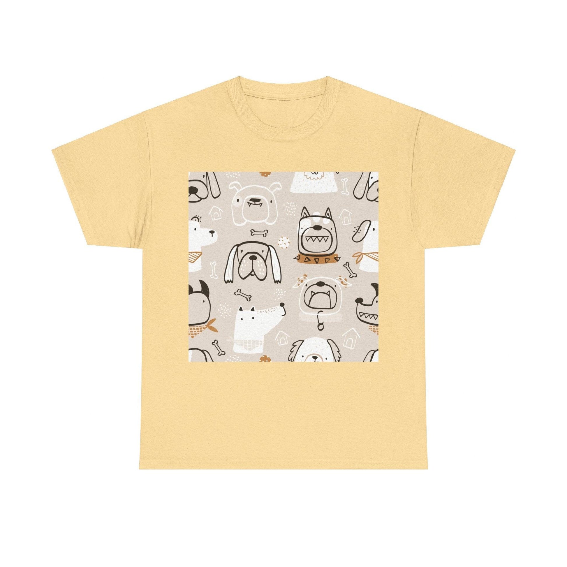 Illustrated Doggers 2 Unisex Heavy Cotton Tee - Premium T-Shirt from Printify - Just $24.20! Shop now at Lizard Vigilante