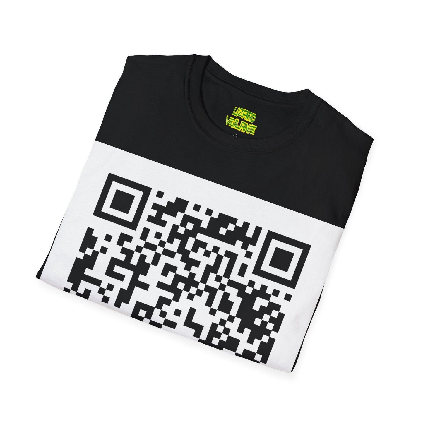 Lizard Vigilante QR Code Unisex Softstyle T-Shirt - Lizard Vigilante