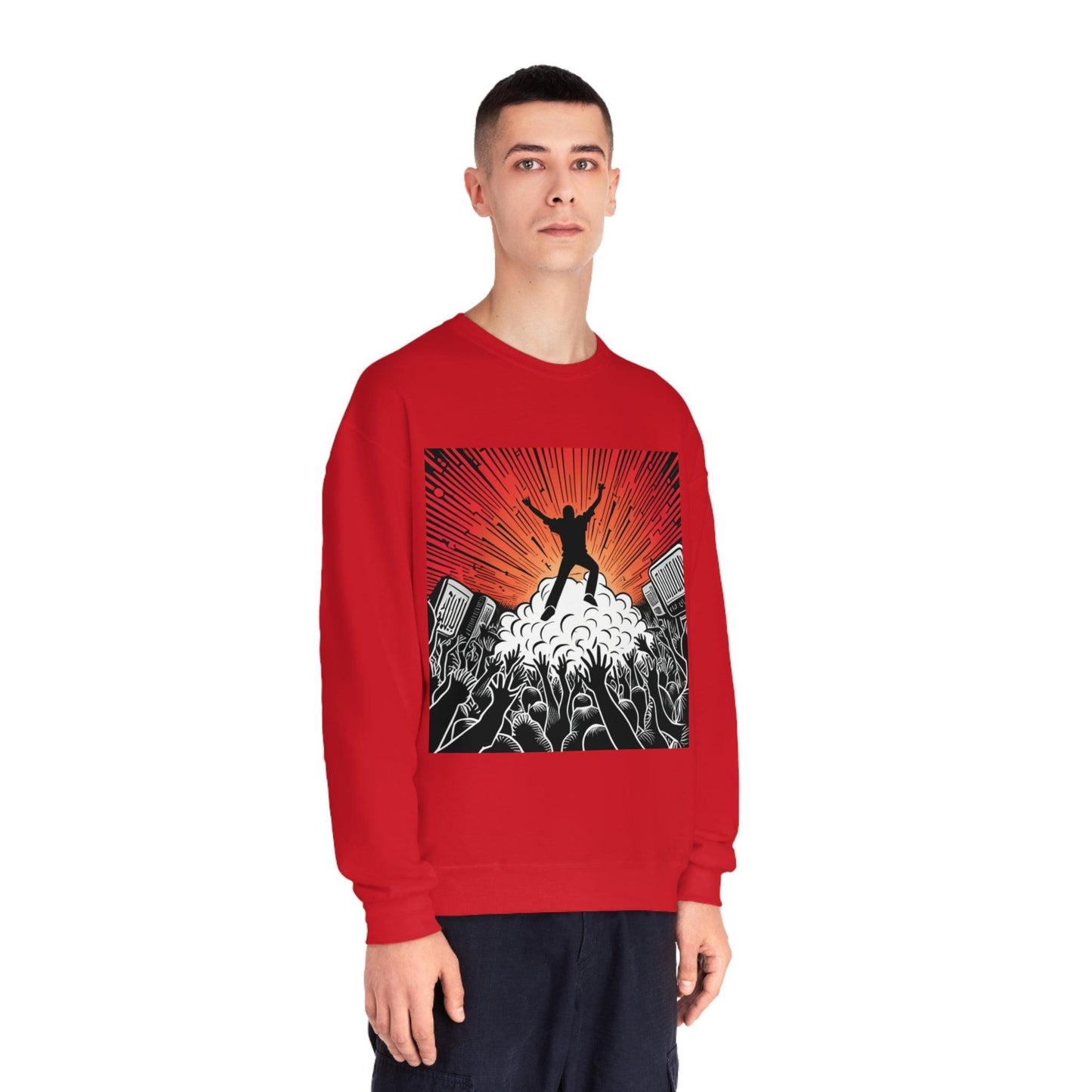 Metal Concert Unisex NuBlend® Crewneck Sweatshirt - Lizard Vigilante