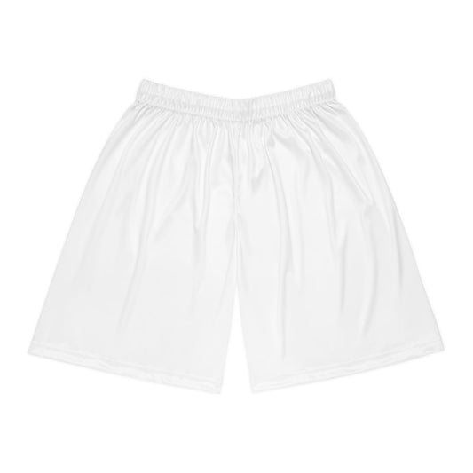 Basketball Shorts - White - Lizard Vigilante