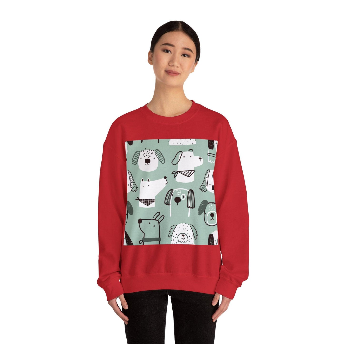 Illustrated Doggers Unisex Heavy Blend™ Crewneck Sweatshirt - Lizard Vigilante