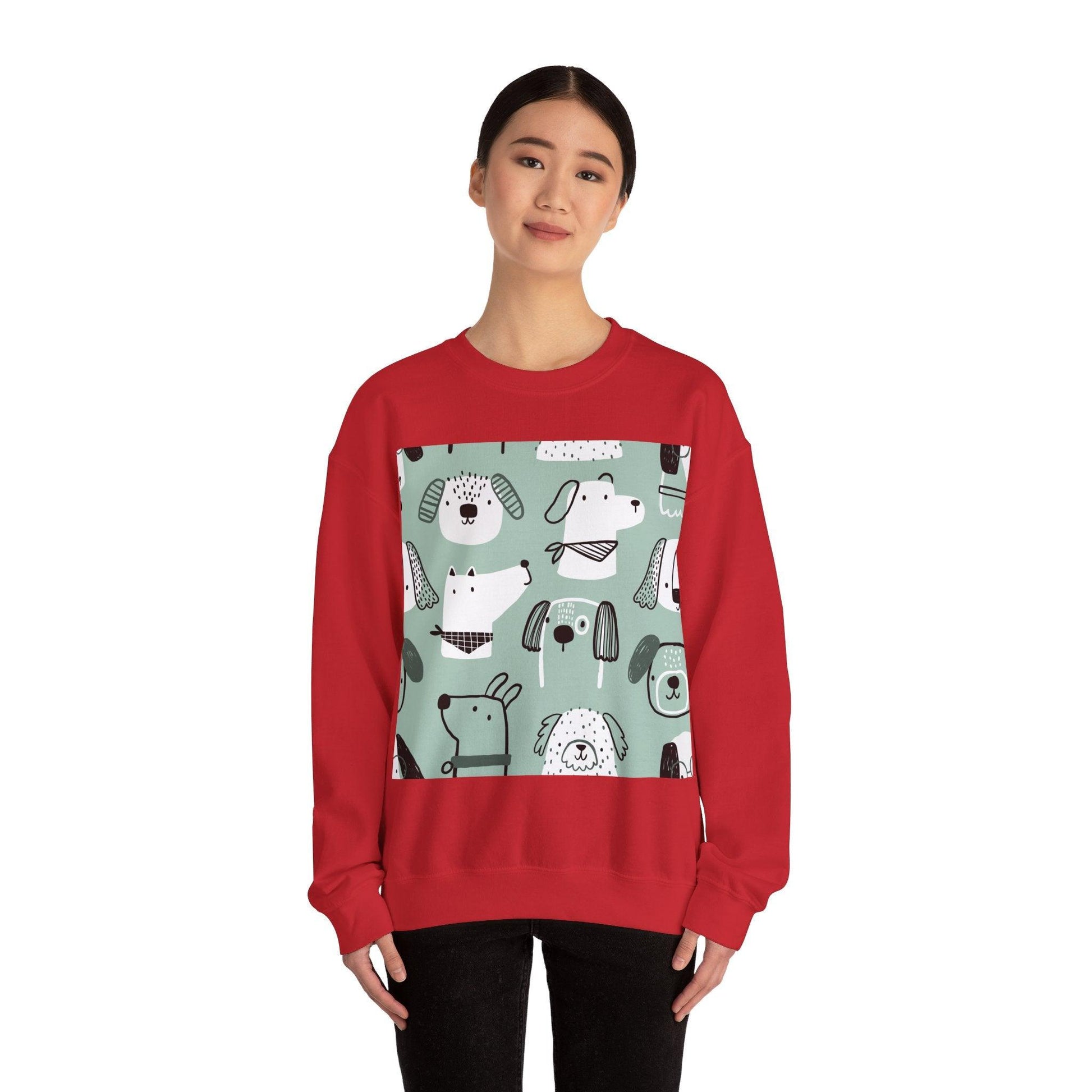 Illustrated Doggers Unisex Heavy Blend™ Crewneck Sweatshirt - Premium Sweatshirt from Printify - Just $35.64! Shop now at Lizard Vigilante