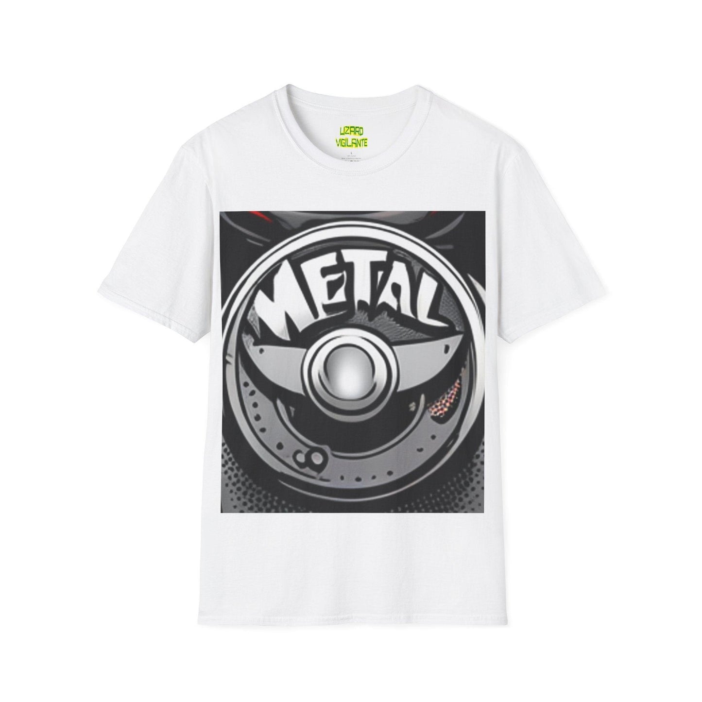 METAL Puree' Logo Unisex Softstyle T-Shirt - Lizard Vigilante