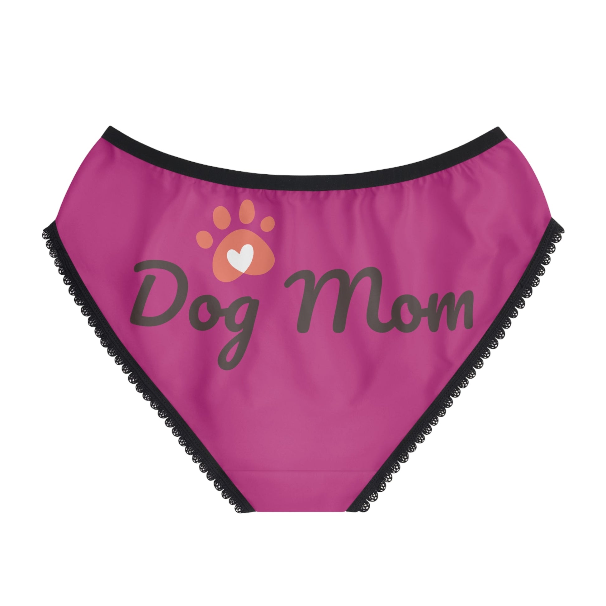 Dog Mom with Puppy Paw & Heart on Backside Women's Briefs - Premium All Over Prints from Printify - Just $32.99! Shop now at Lizard Vigilante