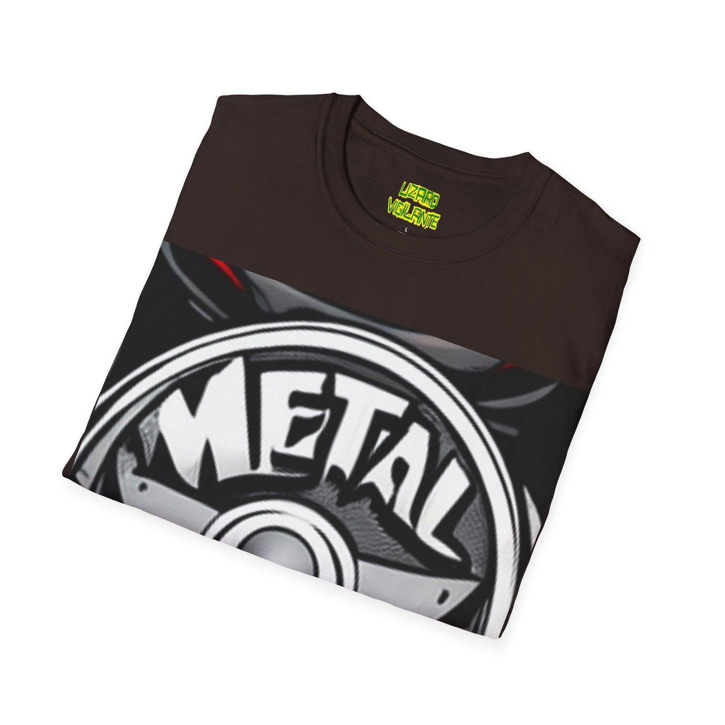 METAL Puree' Logo Unisex Softstyle T-Shirt - Lizard Vigilante