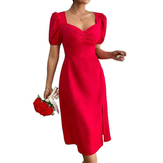 Women's European Split Fit : A-Line Dress