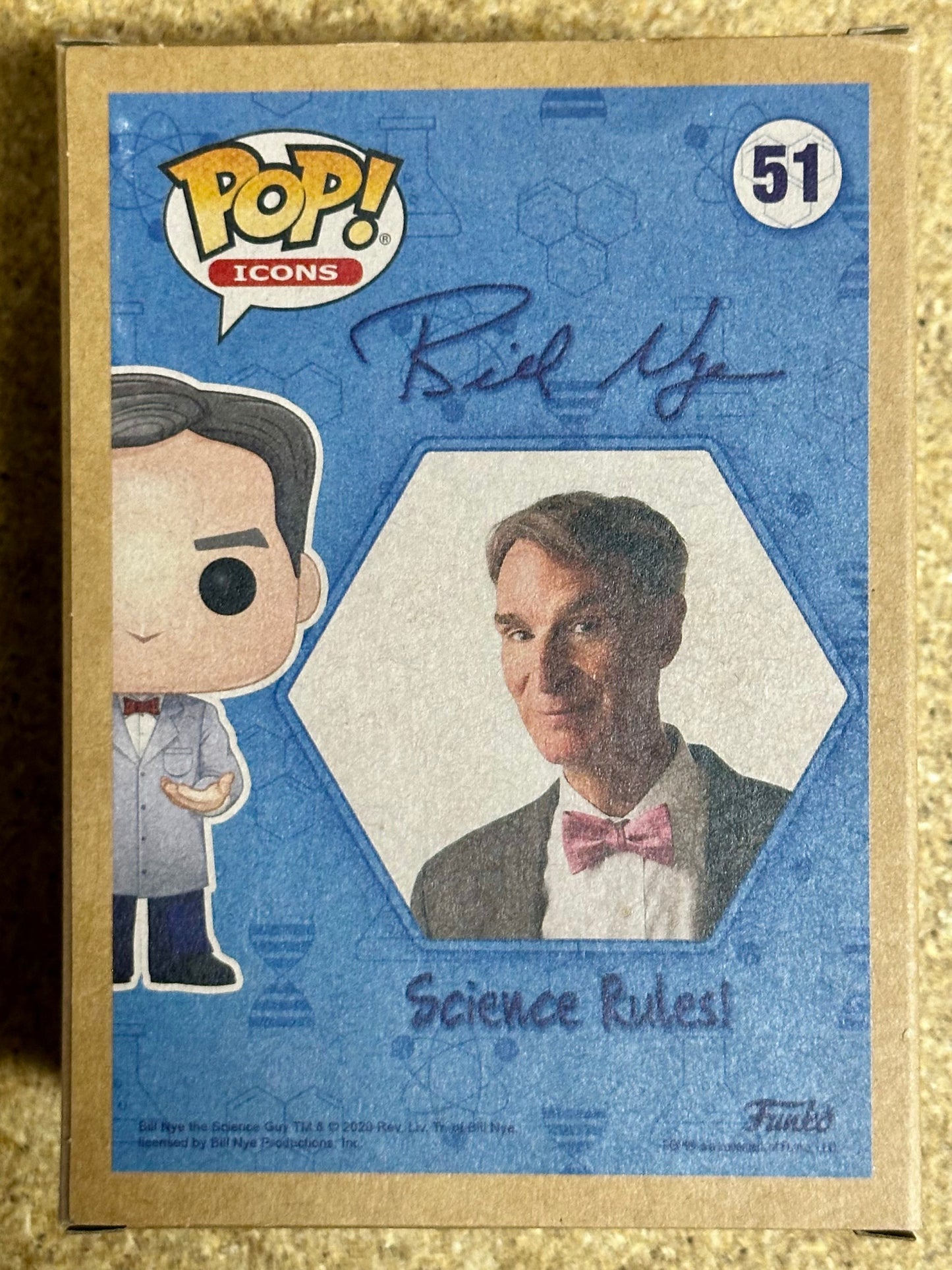 Bill Nye The Science Guy #51 Signed Earth Day Vaulted Funko Pop! With JSA COA