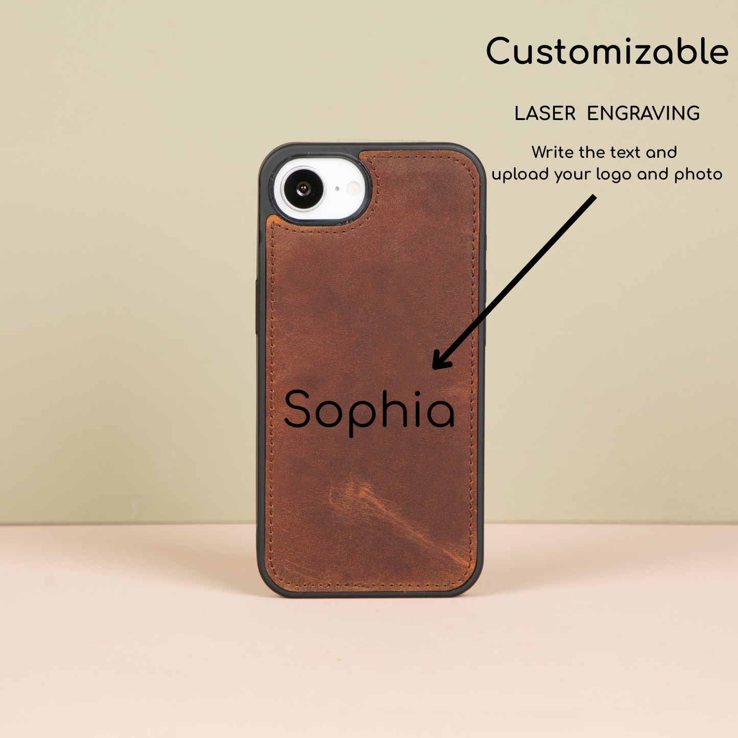 iPhone 16e Leather Wallet Case - Brown - Brooklyn