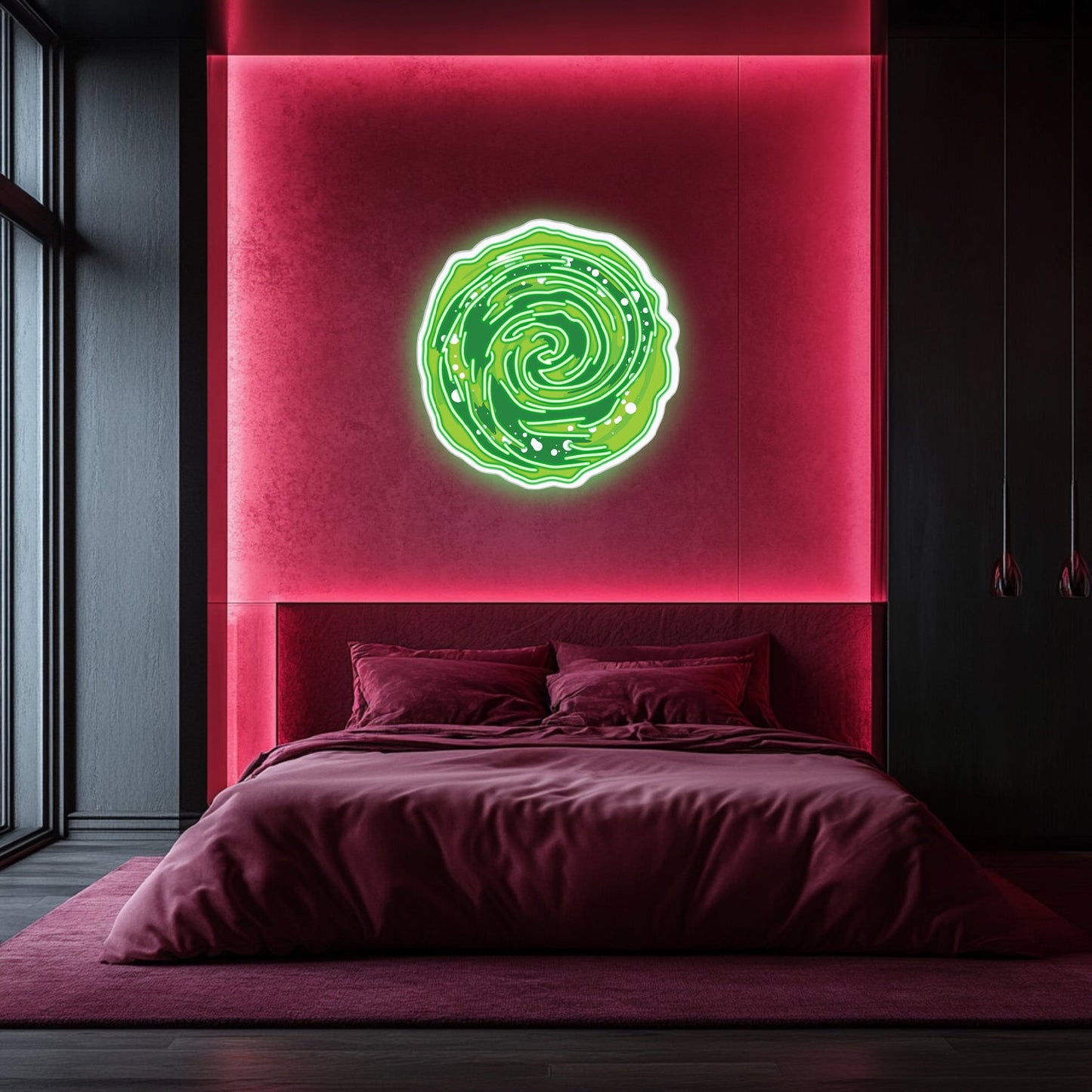 UV Printed Portal Neon Wall Art- LV0041