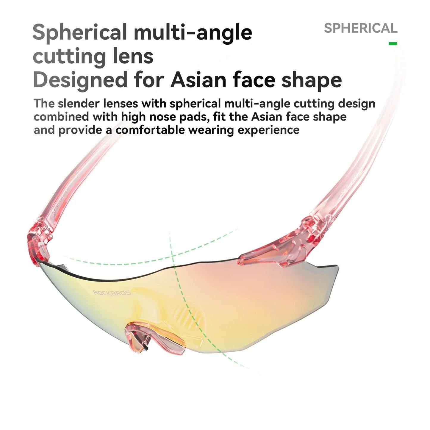 ROCKBROS Polarized Cycling Sunglasses with UV400 Protection Lightweight Durable