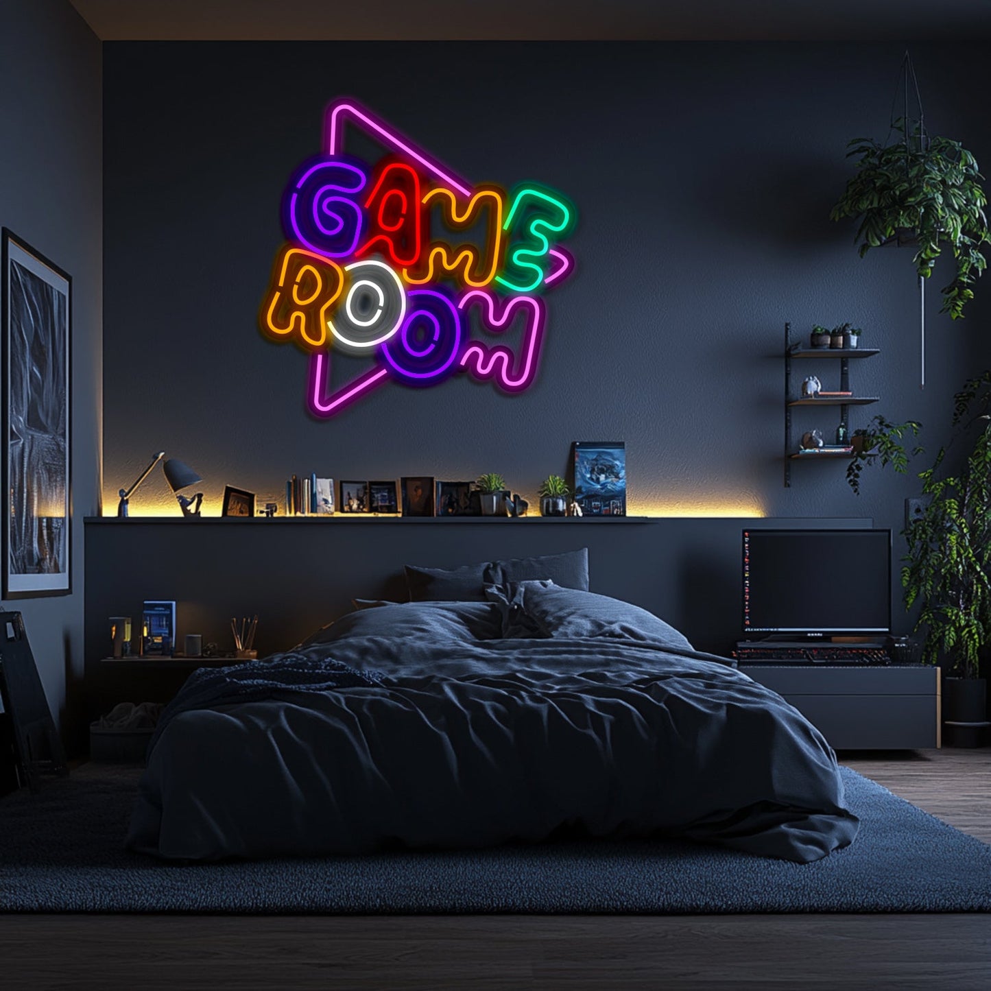 Gameroom Metal Neon Wall Art- LN0117