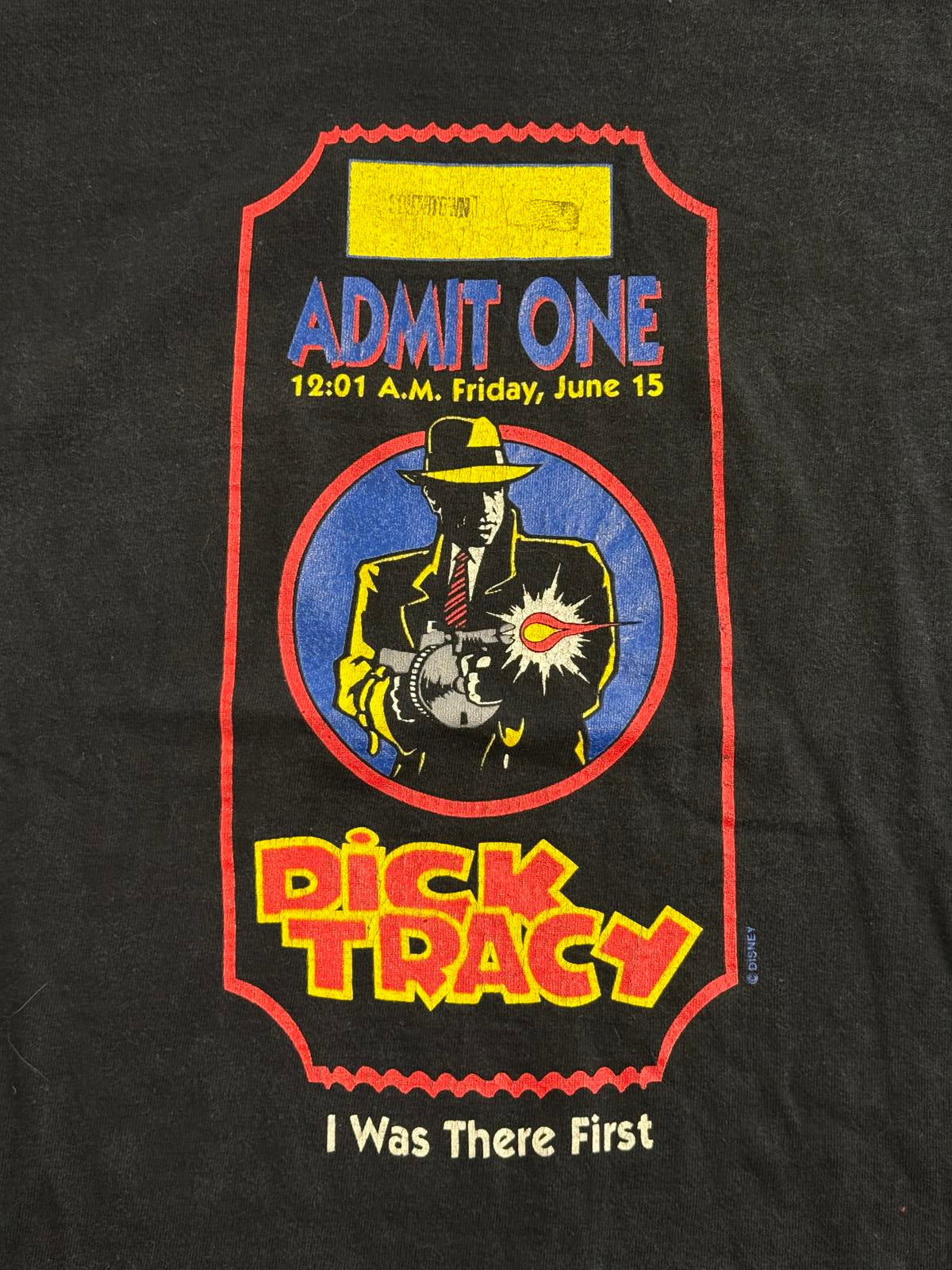 Vintage Dick Tracy Movie T-shirt Admit One I Was There - L