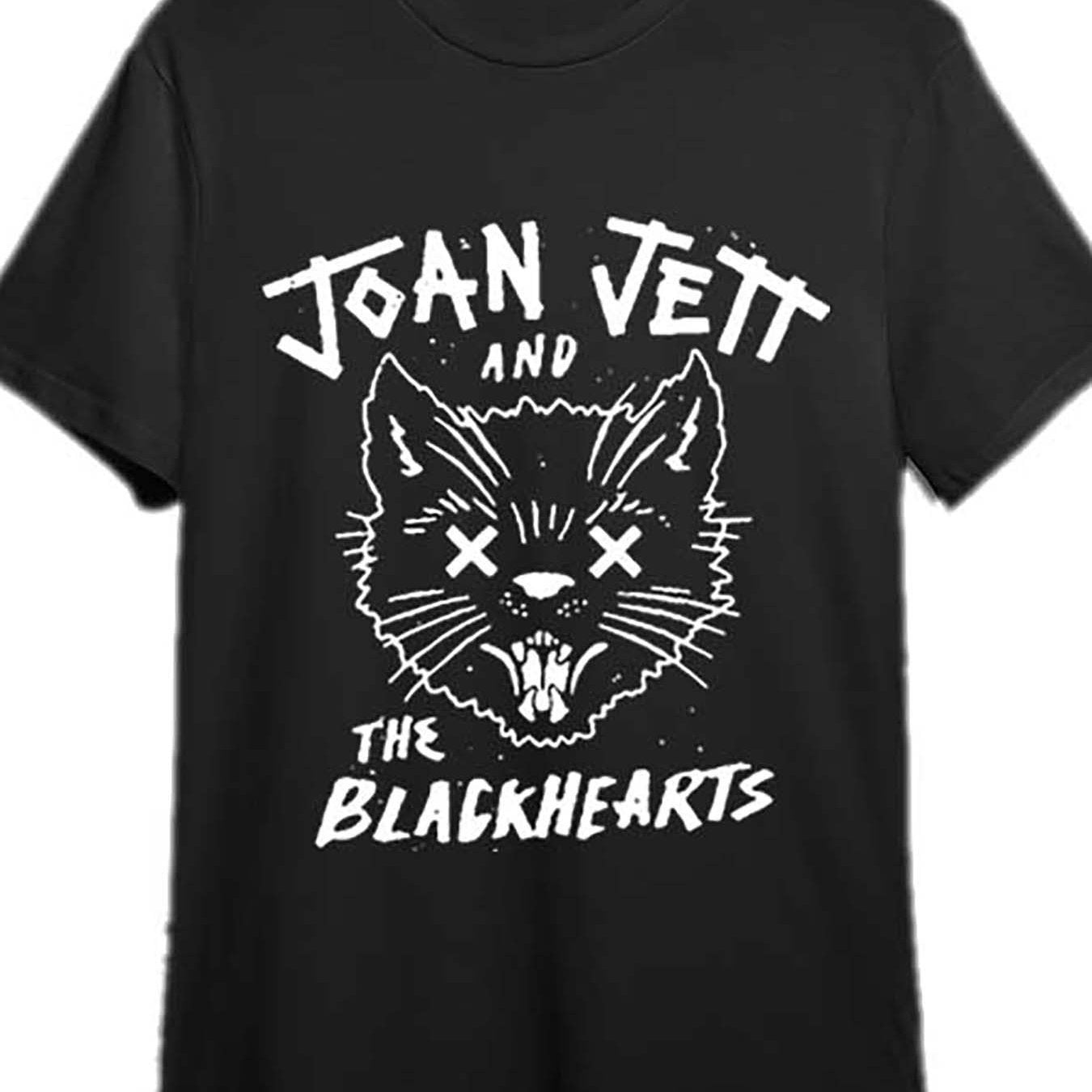 Joan Jett and The Blackhearts Shirt, Joan Jett and The Blackhearts Tour Shirt 334702 funny Men’s Short Sleeve Graphic T-shirt Collection black PR - Premium  from Lizard Vigilante - Just $26.99! Shop now at Lizard Vigilante