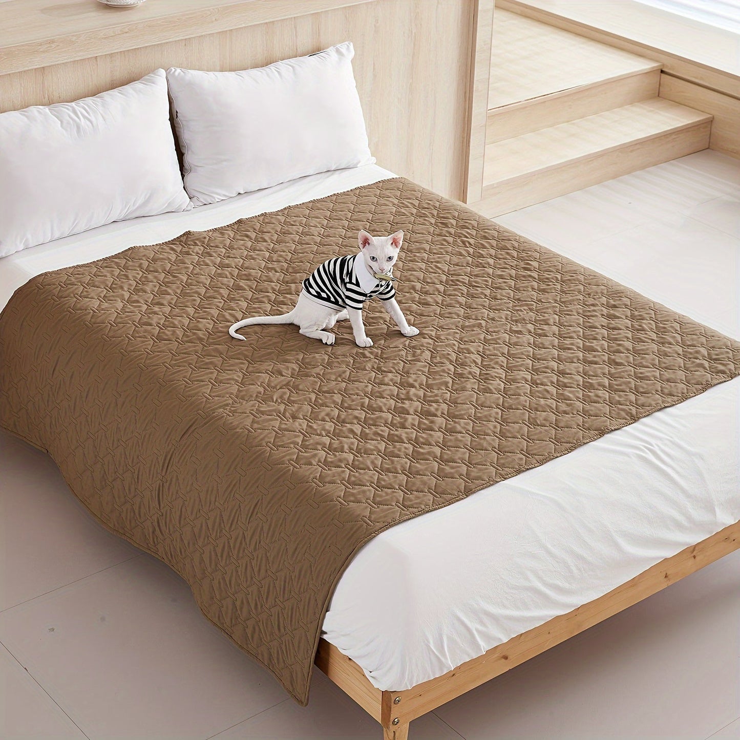 1pc Waterproof Pet Bed Cover, Waterproof Dog Bed Mattress, Urine Proof And Dog And Cat Sleeping Blanket Sofa Pad, Machine Washable