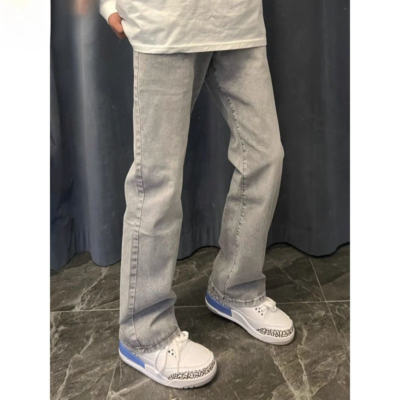 Youth Casual Male Straight-leg Denim