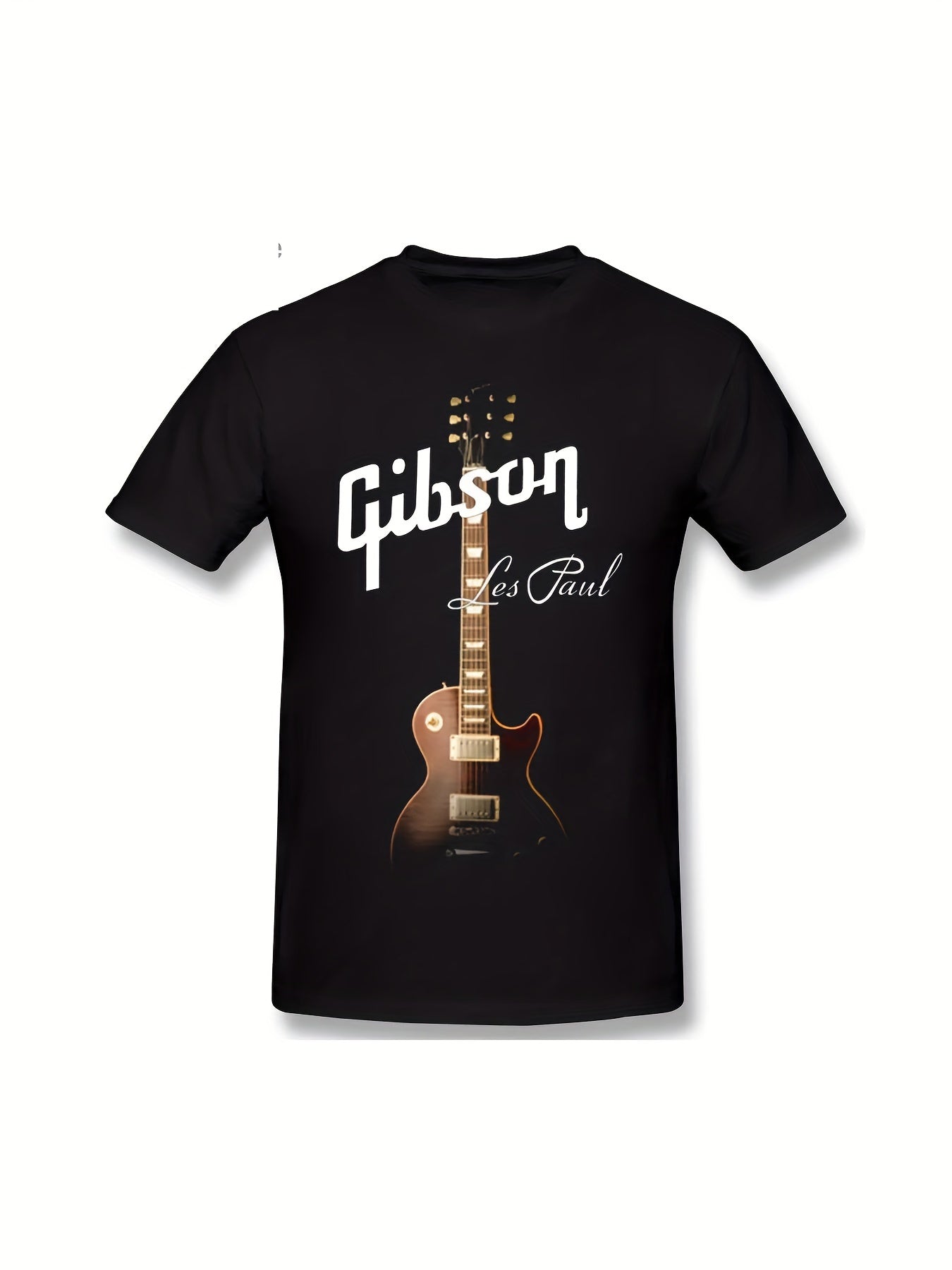 Gibson Les Paul Graphic Tee – Men’s Cotton Crew Neck Rock Grunge T-Shirt, Casual All-Season Regular Fit with Slight Stretch - Premium tee from Lizard Vigilante - Just $23.88! Shop now at Lizard Vigilante