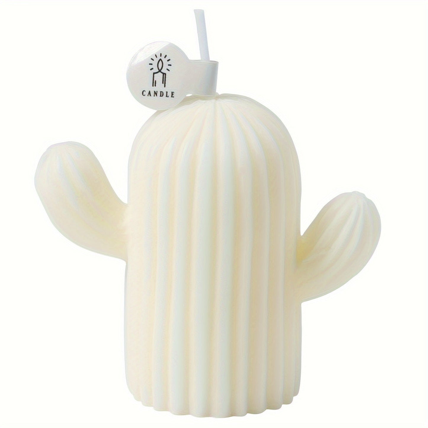 Rejuuv Cactus Shaped Scented Candle, Scented Candle For Wedding Holiday Decor, Handmade Soy Wax Aesthetic Candles For Women With Sage And Sea Salt Fragrance