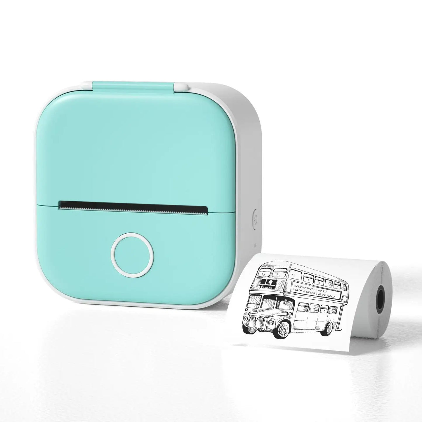 Portable Mini Printer for Students and Hobbyists, Bluetooth Thermal Label Printer
