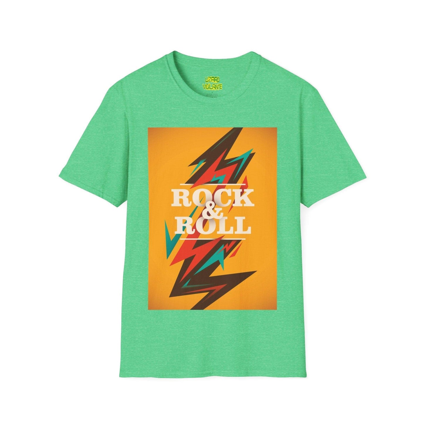 Rock & Roll Bolt Unisex Softstyle T-Shirt - Lizard Vigilante