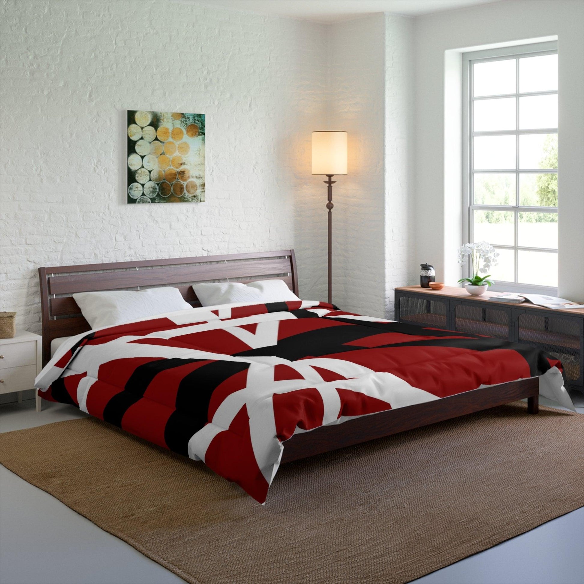 VH Comforter: Gift For Van Halen Fans - Premium Home Decor from Printify - Just $119.99! Shop now at Lizard Vigilante