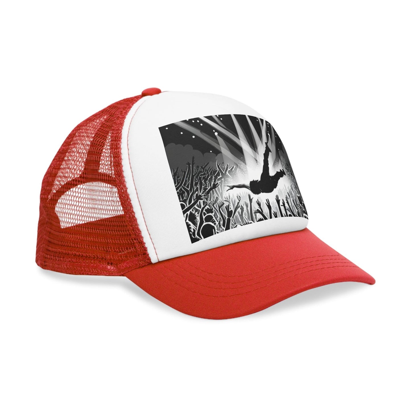 Crowd Surfing Metal Concert Mesh Cap - Lizard Vigilante