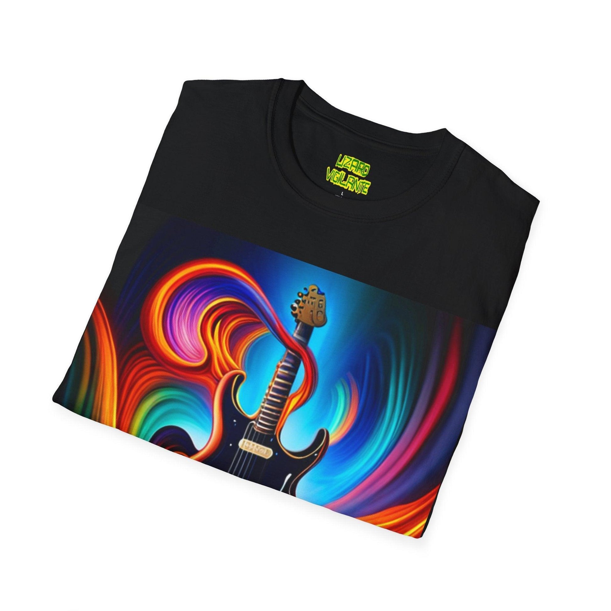 Tornado Guitar Unisex Softstyle T-Shirt - Lizard Vigilante