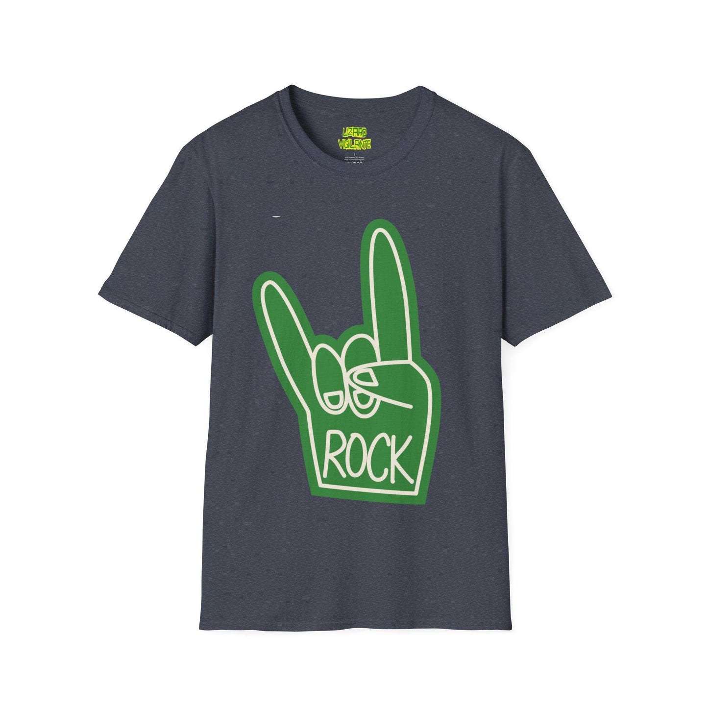 Rock Hand Sign Unisex Softstyle T-Shirt - Lizard Vigilante