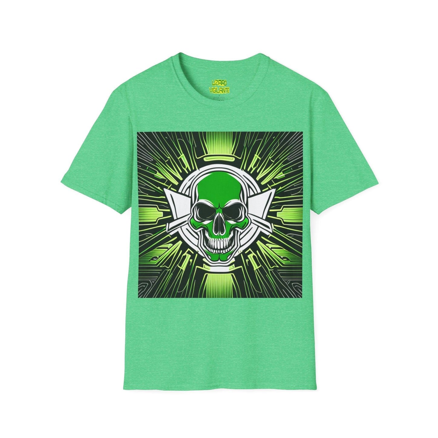 Skully Greene Unisex Softstyle T-Shirt - Lizard Vigilante