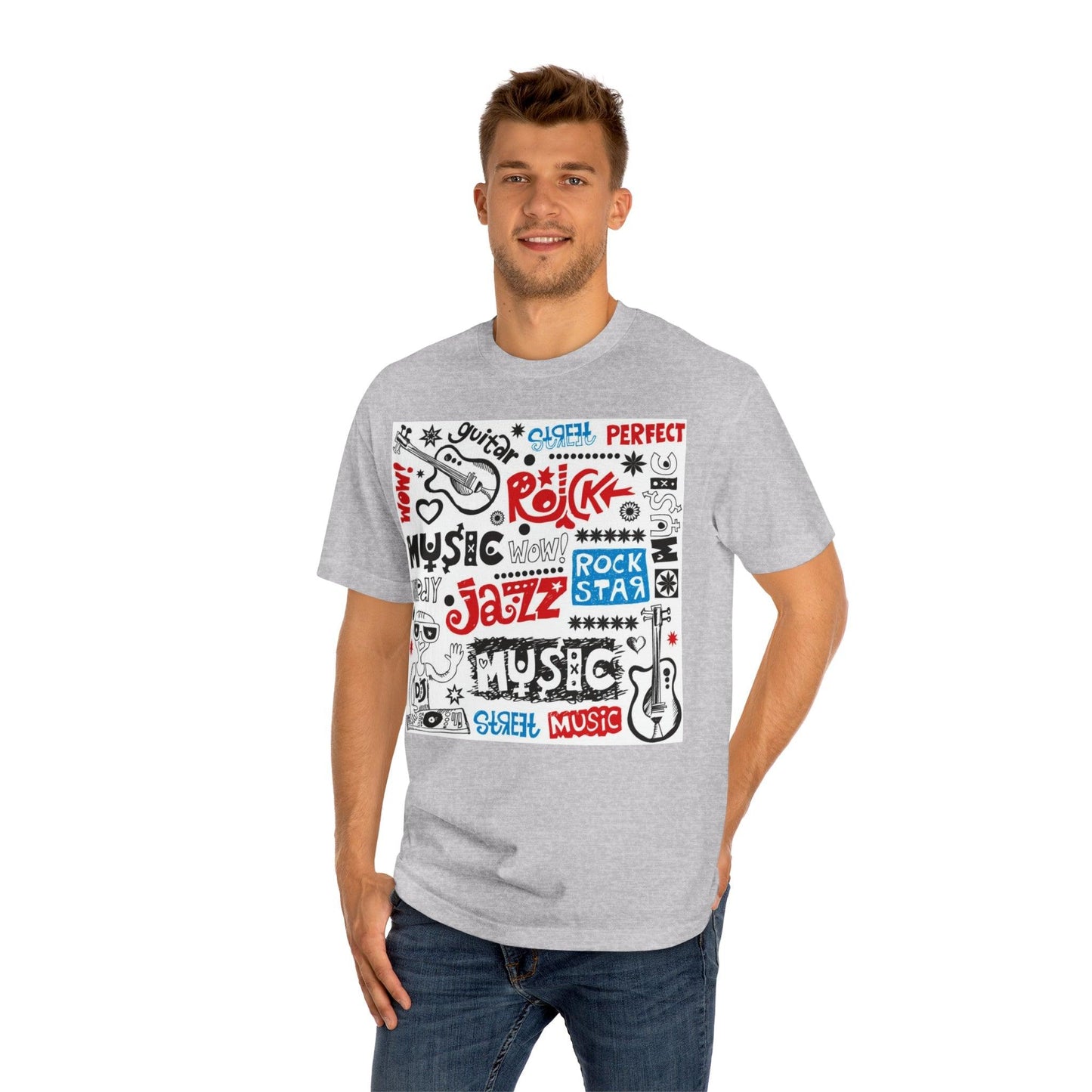 Music Doodle Collage' Unisex Classic Tee - Lizard Vigilante