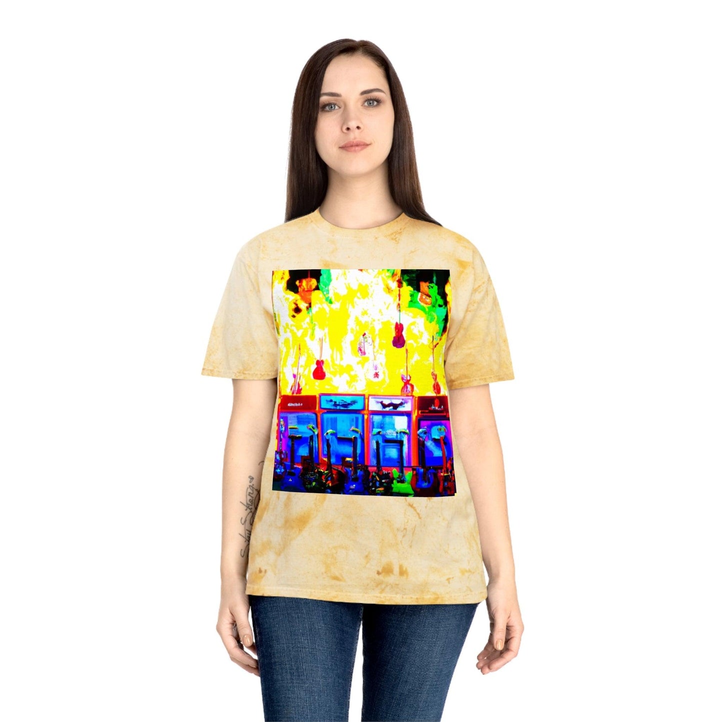 Flame Stacks Unisex Color Blast T-Shirt - Lizard Vigilante