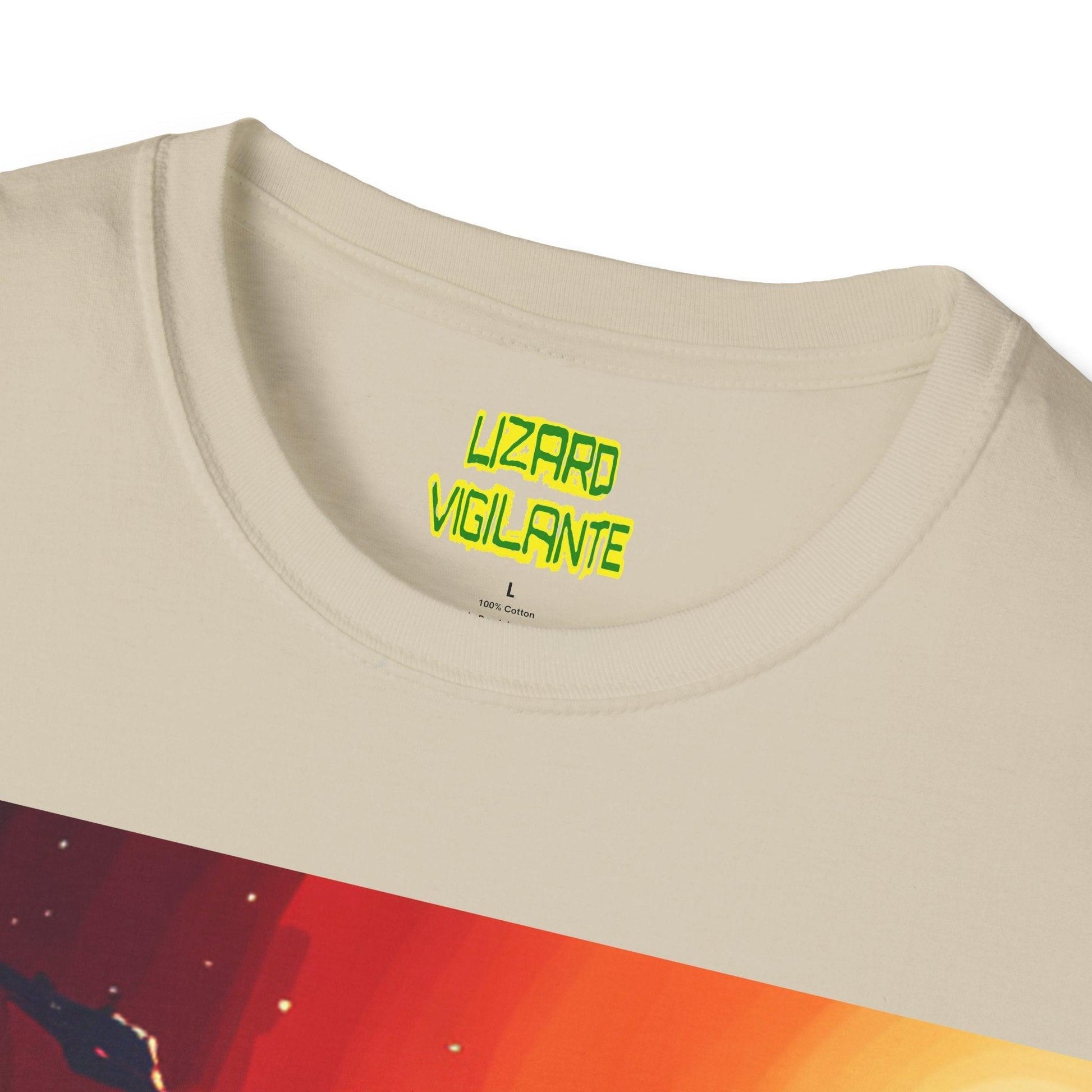 Space Lizard Vigilante Unisex Softstyle T-Shirt - Lizard Vigilante