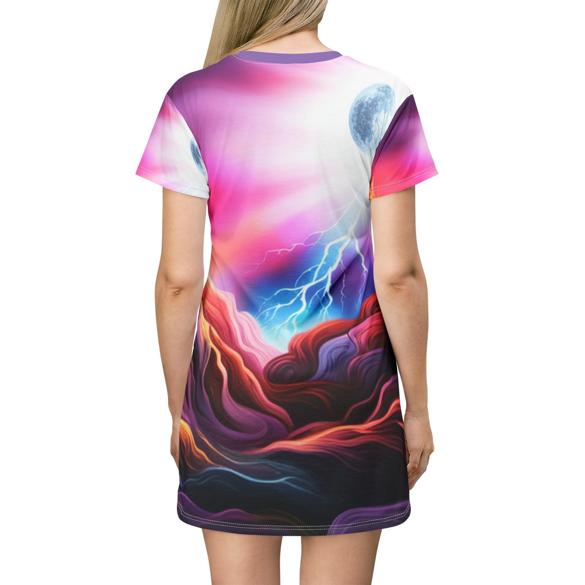 LightningOrb T-Shirt Dress - Lizard Vigilante