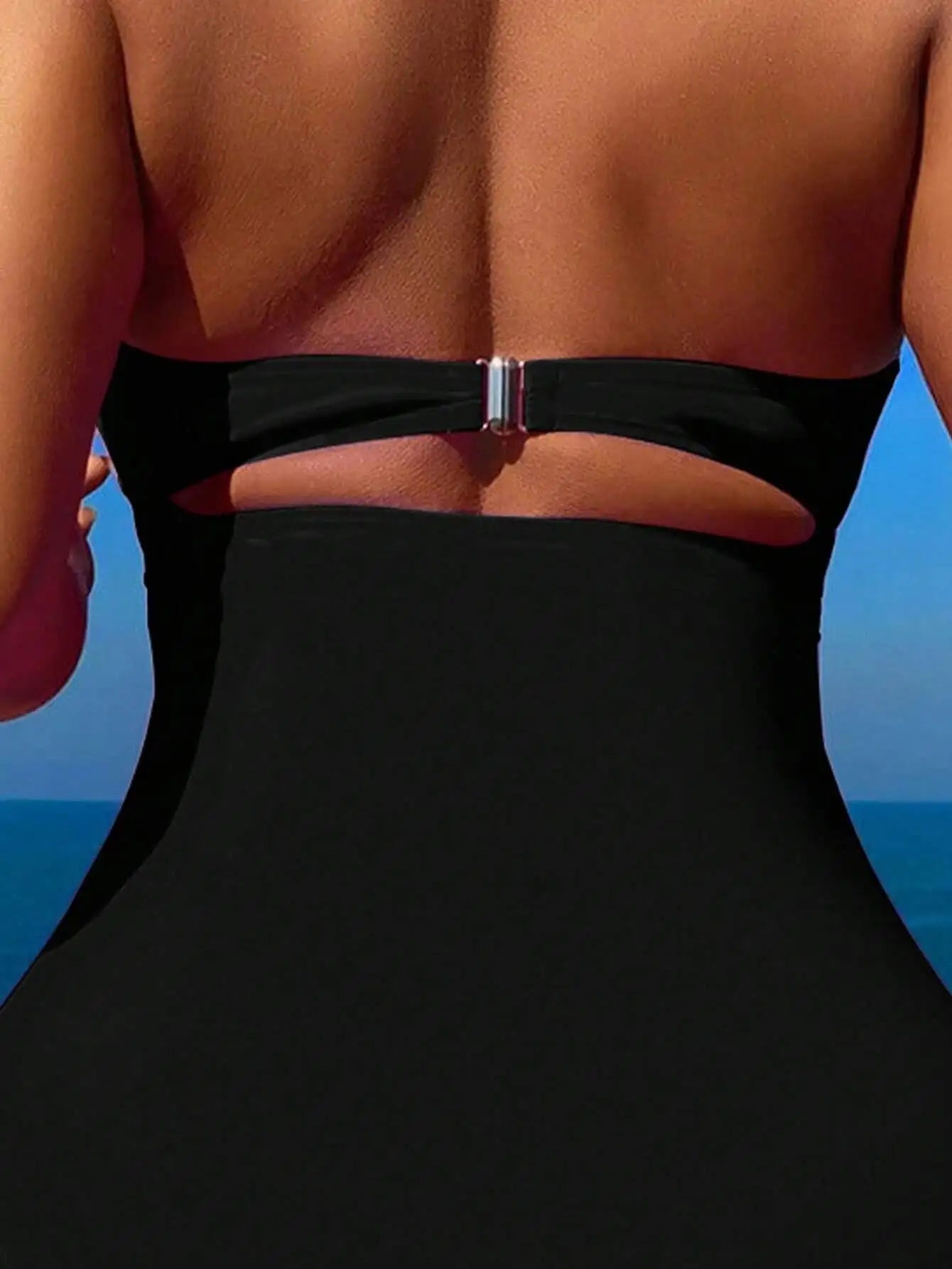 Women's Two-piece Casual Swimsuit P48 Black