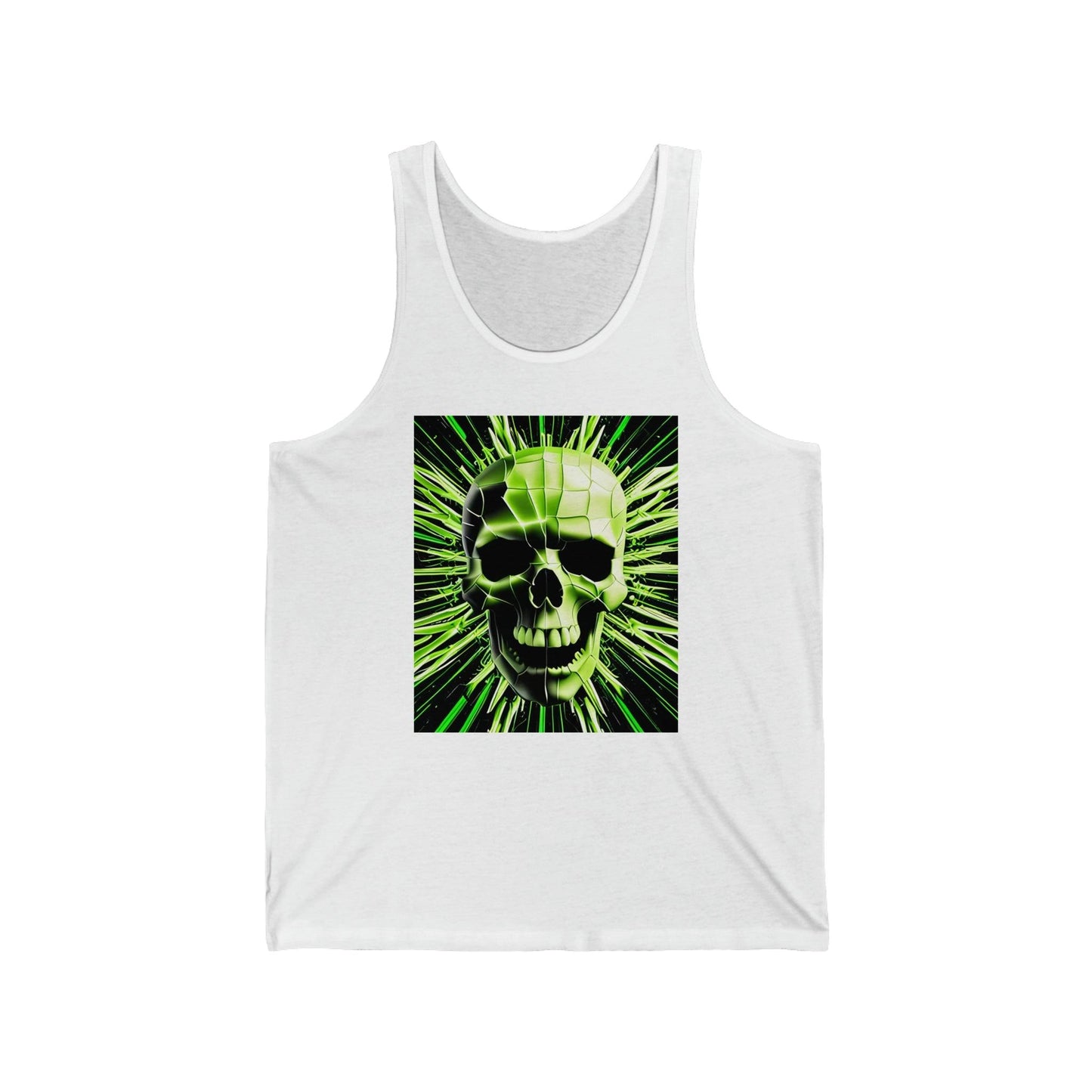 Skull Cracks Unisex Jersey Tank - Lizard Vigilante