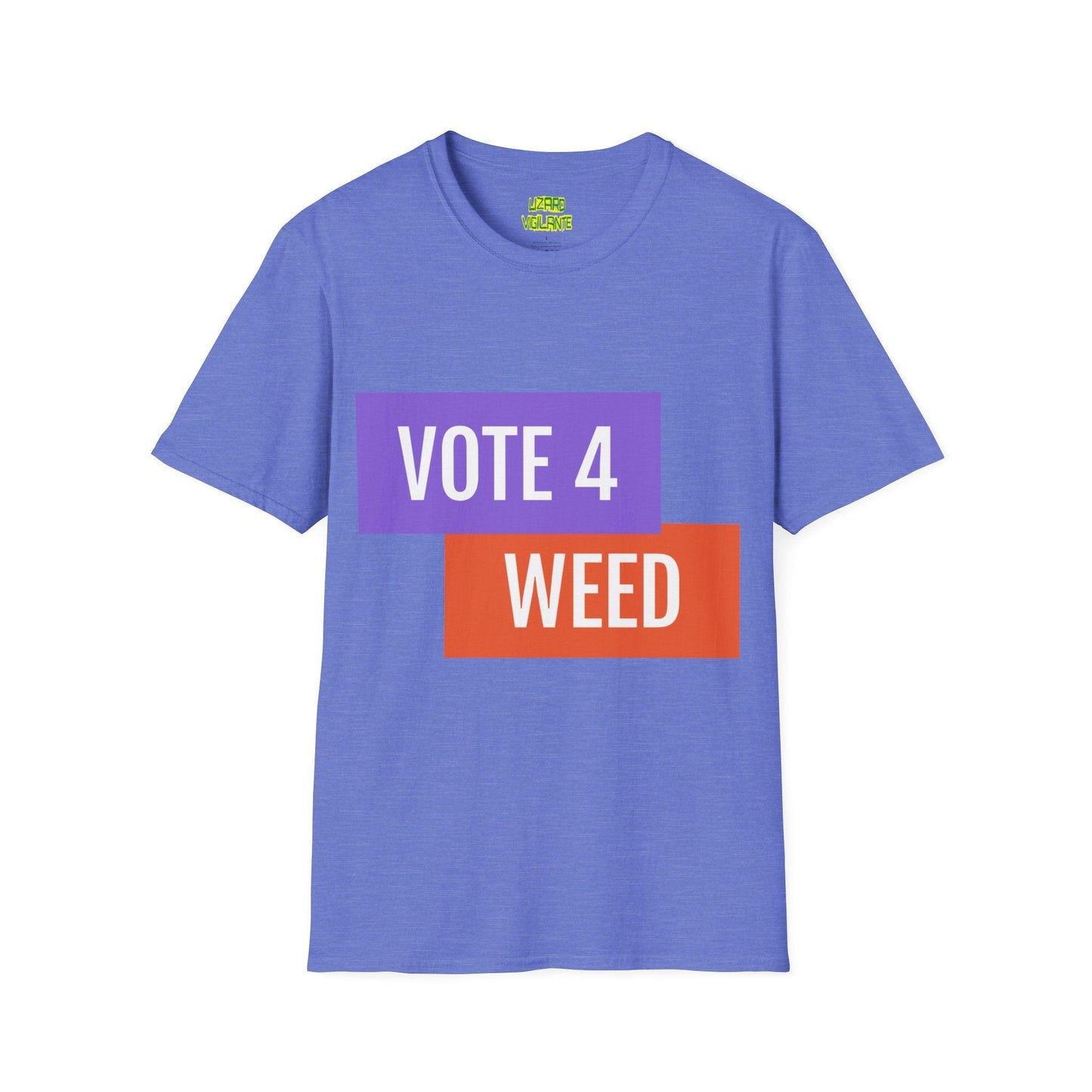 VOTE 4 WEED Unisex Softstyle T-Shirt / Pot Tee - Lizard Vigilante