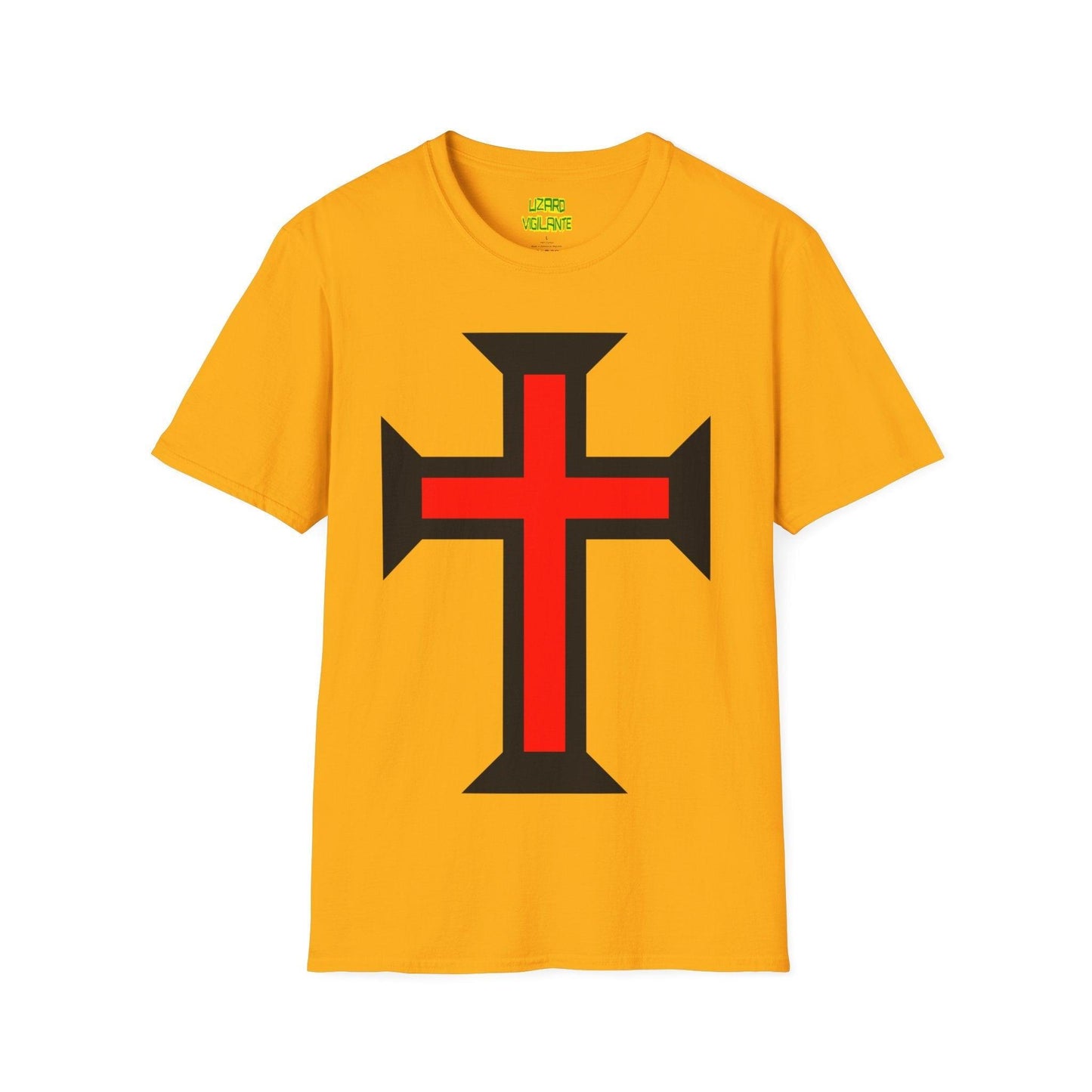 Crimson Cross Unisex Softstyle T-Shirt - Lizard Vigilante