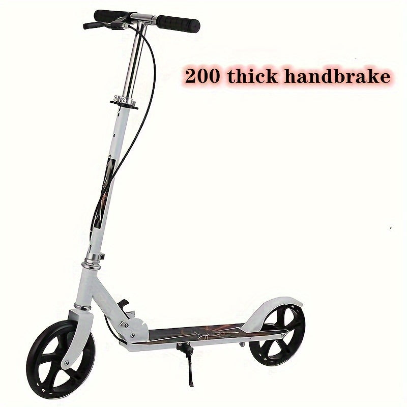 Double Brake Foldable Adult and Youth Scooter – Adjustable Height, Lightweight, Maximum Load Capacity 220LB - Premium  from Lizard Vigilante - Just $74.88! Shop now at Lizard Vigilante