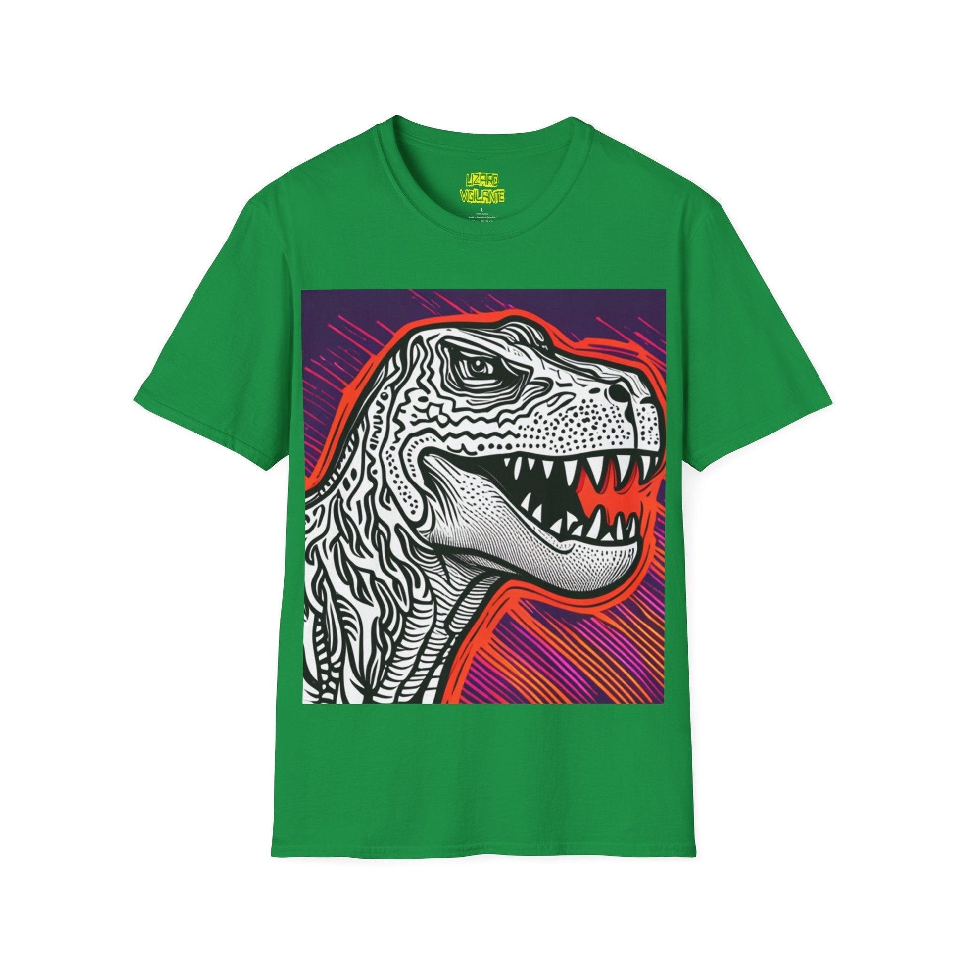 DinoGraphic Unisex Softstyle T-Shirt - Lizard Vigilante